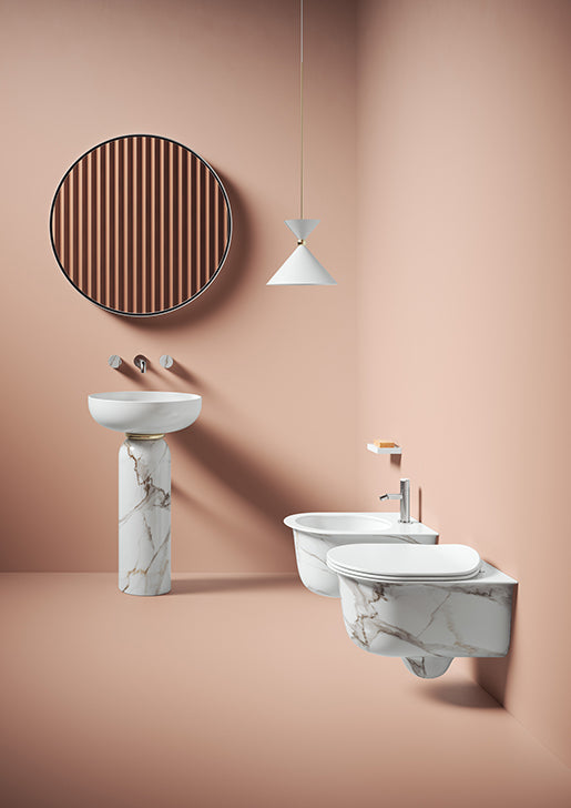 Miroir rond de 85 cm avec anneau lumineux LED