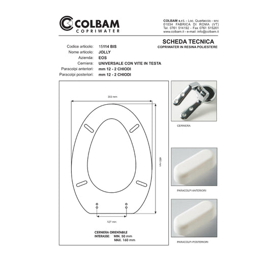 Siège de toilette compatible Jolly