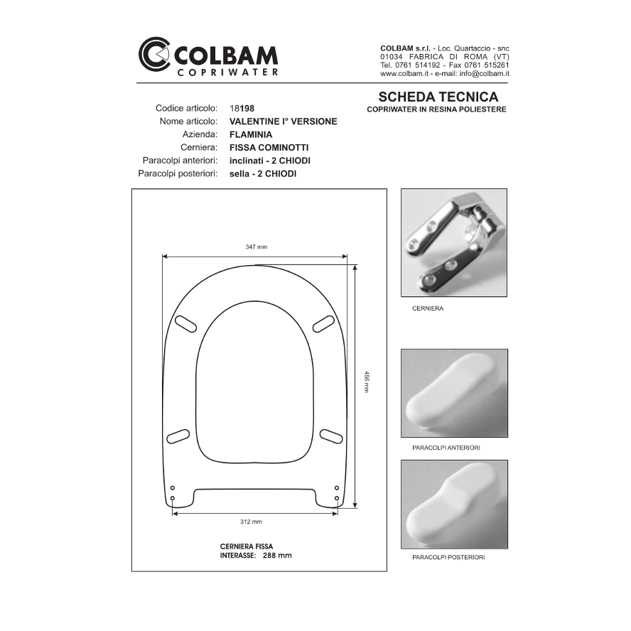 Copriwater Compatibile Valentine versione 1