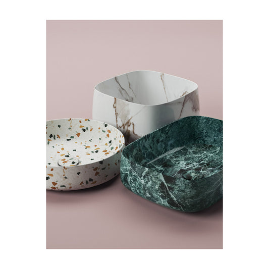 Évier à poser 68x35 Cognac Marmi & Graniglie