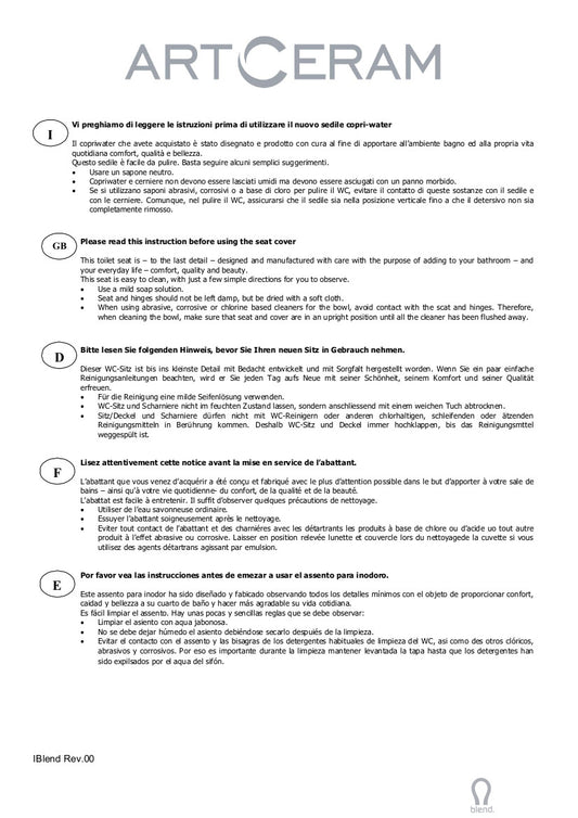 Housse de siège de toilette Blend