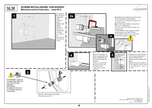 Vaso sospeso senza brida Giò Evolution
