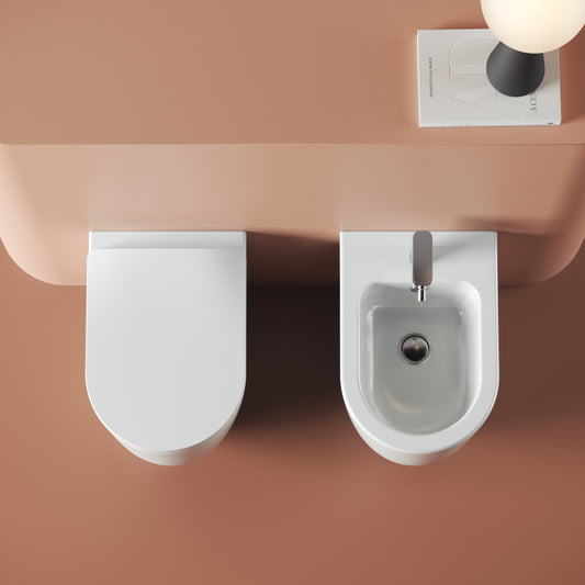 Ensemble de sanitaires Monet à poser contre le mur