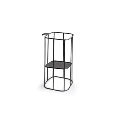 STRUTTURA DA TERRA ALTA IN METALLO BACILE CUBO