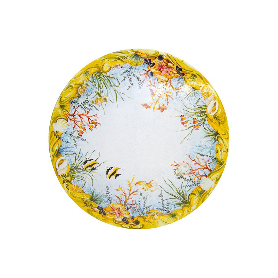 Ocean Round Lava Stone Table