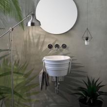 Lavabo Appoggio/Sospeso Tondo Bacile Midi  Bianco