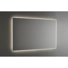Specchio filo lucido 60x80, sabbiatura perimetrale e telaio in PVC grigio.