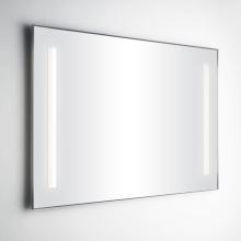 Specchio filo lucido 60x80 con due fasce retro illuminate.