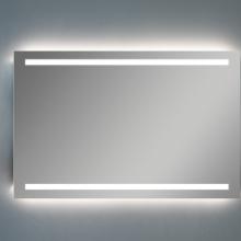 Specchio filo lucido 100x70H cm, led frontali e illuminazione perimetrale.