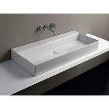 Lavabo Appoggio/Sospeso cm 102 senza foro Elegance Squared