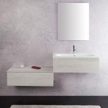 Composizione bagno sospesa cm 160 Unika Olmo Bianco