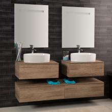 Composizione bagno sospeso Unika 160 olmo naturale