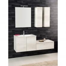 Composizione bagno Sospeso Unika cm140 olmo bianco