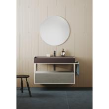 Lavabo appoggio/sospeso monoforo cm 81x40 Elegance Squared