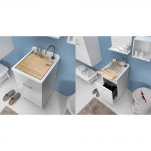 Lavatoio per interno 45x50xH86 con cestello portabiancheria Jollywash