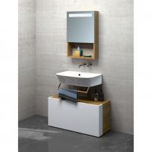 Lavabo sospeso/appoggio cm 65 Prua