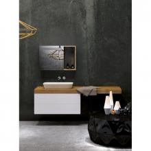 Mobile sottolavabo sospeso con cassettone cm 170 Stiva