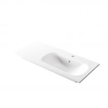 Lavabo da incasso con vasca a destra 106x46x h 16,8 cm Soft