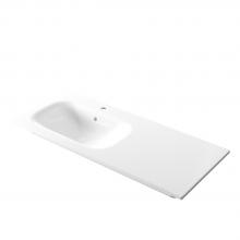 Lavabo da incasso con vasca a sinistra 121x51x h 16,8 cm Soft