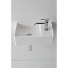 Lavabo appoggio/sospeso con foro a destra Teorema