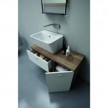 Lavabo da appoggio/sospeso cm 70x40xH25 Wynn