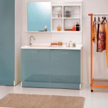 Coprilavatrice con vasca sx 130x65xH89 Active Wash Statico