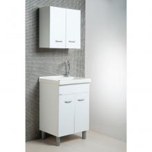 Lavatoio Oceano 60x50 con vasca in ceramica e tavola