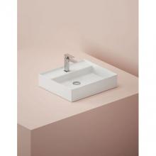 Lavabo sospeso/appoggio cm 55x48 Scalino