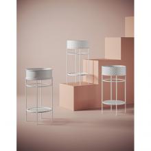 Struttura Vogue per lavabi da appoggio Rombo, Millerighe, Cognac e Atelier