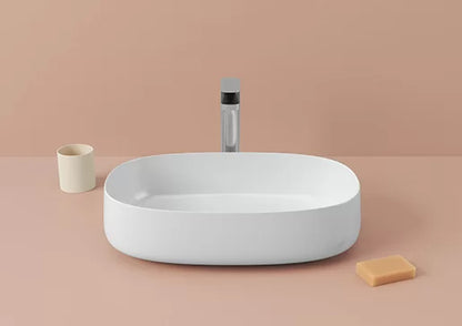 Lavabo Appoggio 55x35 Cognac Marmi & Graniglie