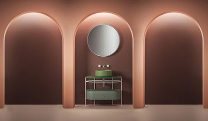 Structure pour lavabo ovale 36,5 x 58,6 cm h83 Hors échelle