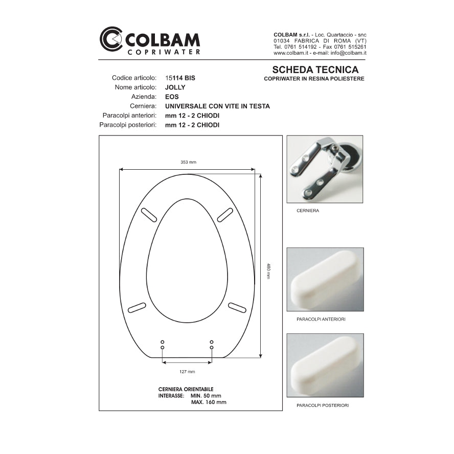 Copriwater Compatibile Jolly