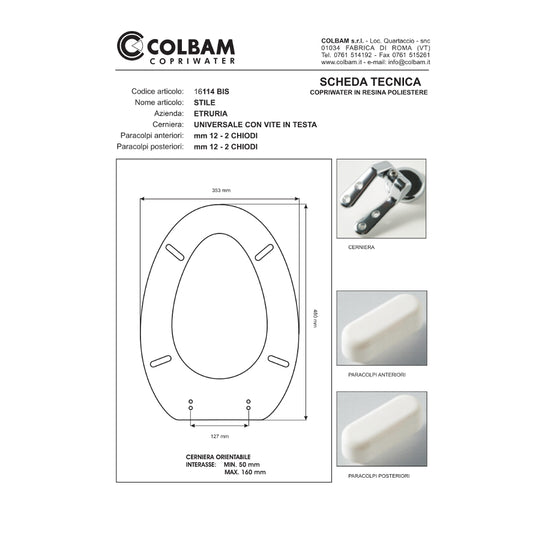 Copriwater Compatibile Stile