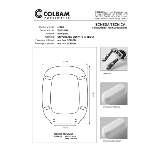 Copriwater Compatibile Elegant
