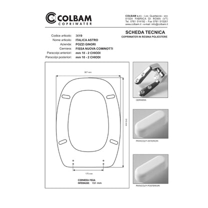 Copriwater Compatibile Italica Astro