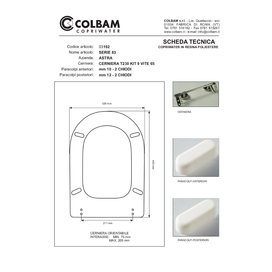 Copriwater Serie 83/Hi-fi
