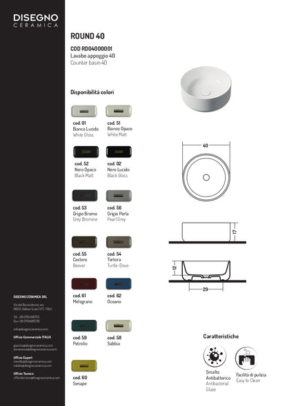 Lavabo à poser 42 cm