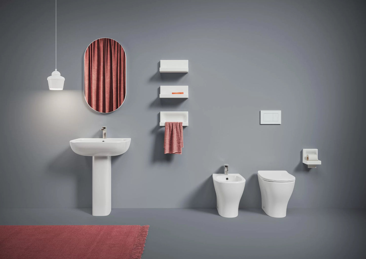 Bidet Terra Filo Muro cm 36x52 Ten 4.0