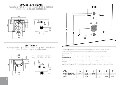Sanitari bagno sospesi Bucket