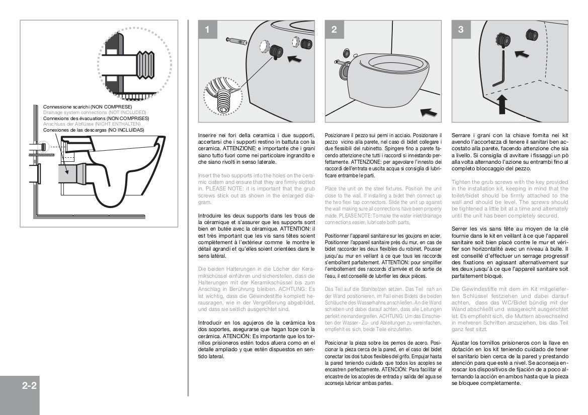 Sanitari bagno sospesi Bucket