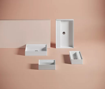 Lavabo sospeso/appoggio cm 38x27 Scalino