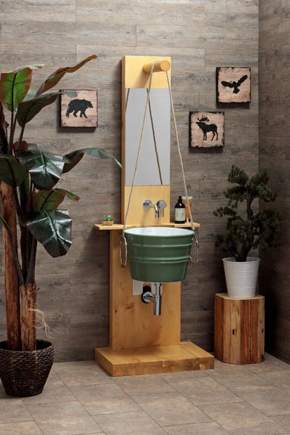 LAVABO CERAMICA 46.5 CM BACILE