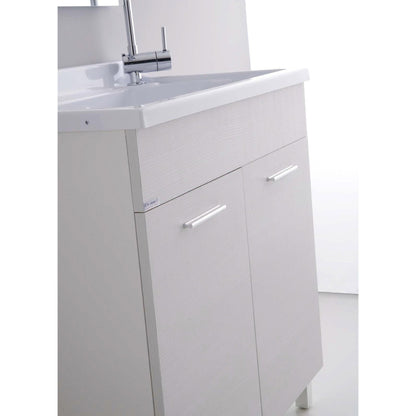 Mobile lavanderia con vasca ABS e due ante cm 80x50xH89 Medusa