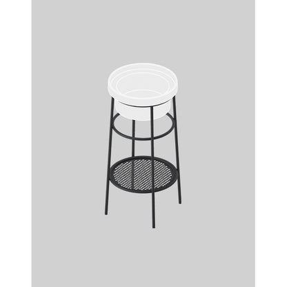 Rundes Waschbecken mit 40 cm Durchmesser, nicht maßstabsgetreu