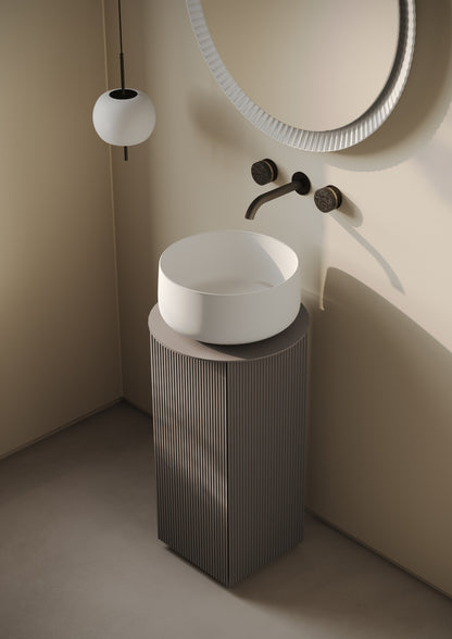 Mobile quadrato H72 cm per lavabi da appoggio Mono