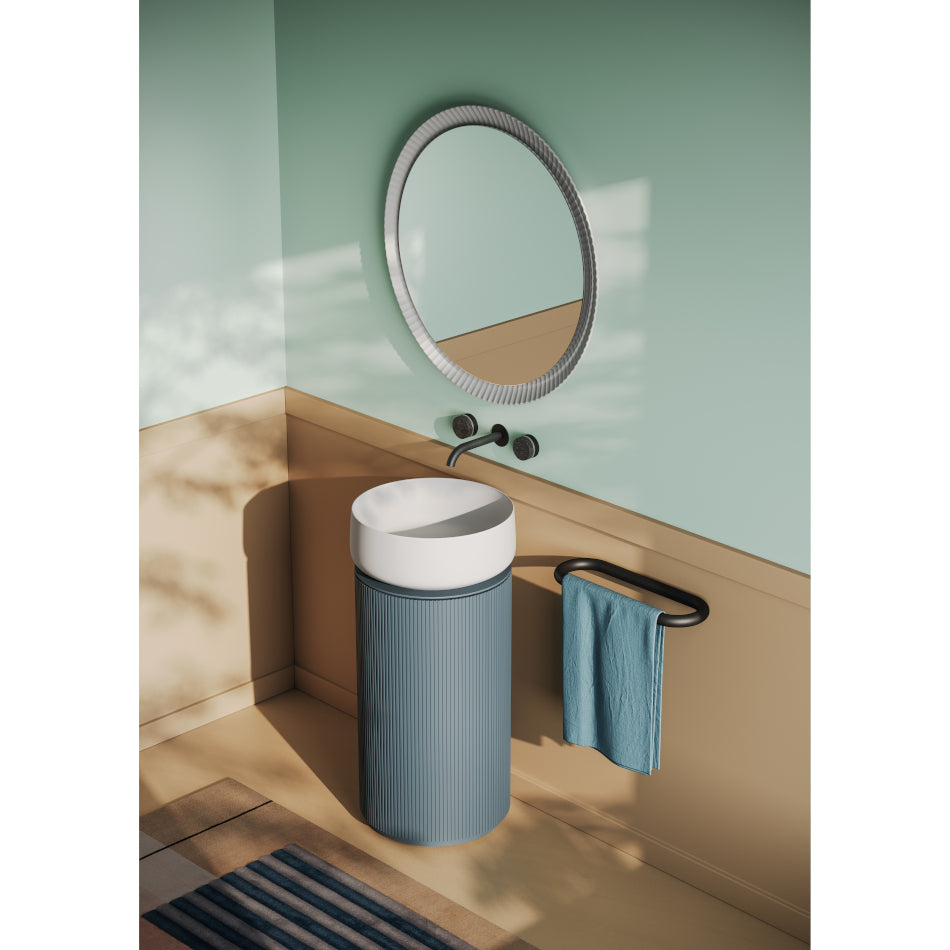 Mobile tondo H72 cm per lavabi da appoggio Opera