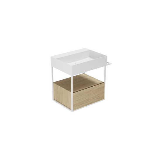 Struttura portalavabo cm 68x44,5xH52 cm con cassetto Elegance Squared