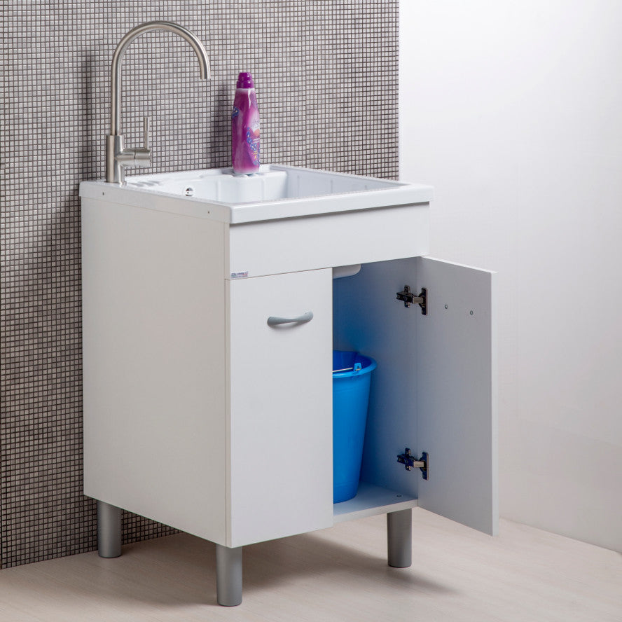 Lavatoio con mobile due ante 60x60 cm Lemon