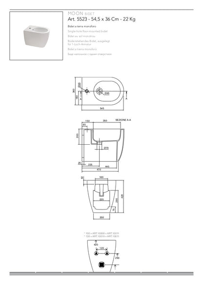 Sanitari a terra Moon