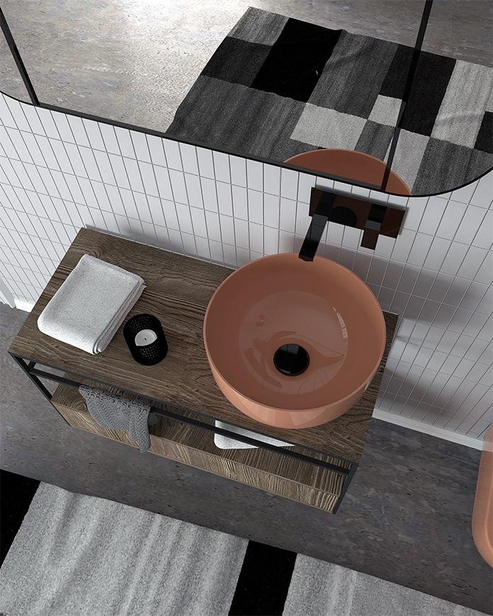 Lavabo da appoggio cm 44x17 Sphere